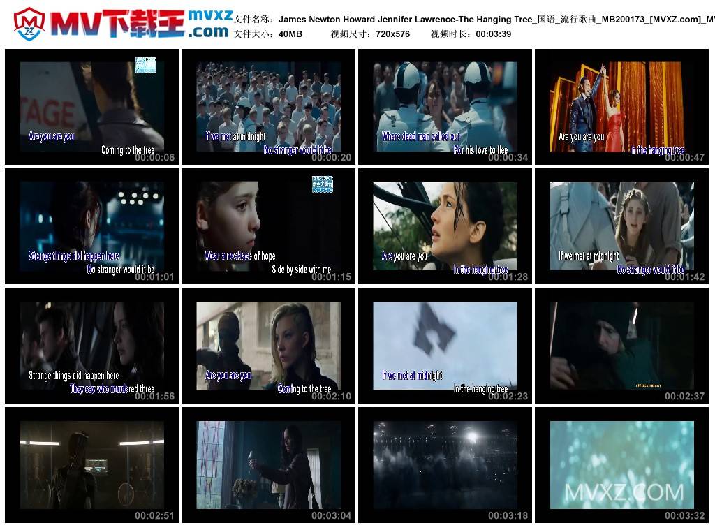 James Newton Howard Jennifer Lawrence-The Hanging Tree_国语_流行歌曲_MB200173